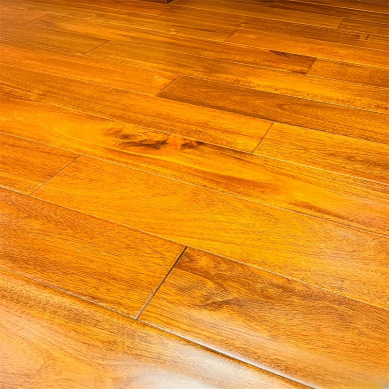 2023 The Most Artistic UV Coating Hand-scraped UV Coating Finished American Small Leaf Acacia  Hardwood & Solid  Wood flooring