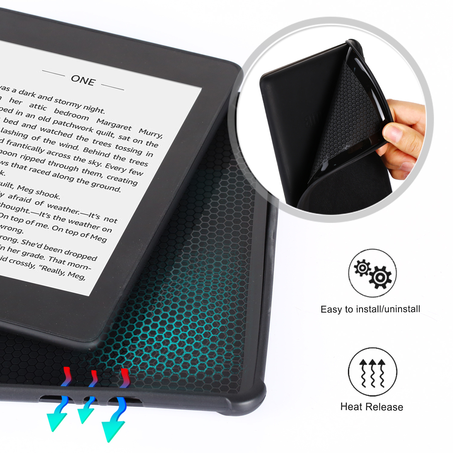 NET-CASE Hot Kindle Paperwhite 2018 Case Soft Shell Ultra-thin Retro E-book Cover Case for Kindle Paperwhite 4 10th Gen