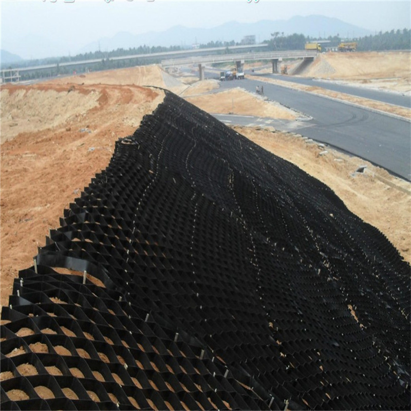 Geocell for Retaining Wall Textured and Perforated HDPE Plastic Geocells