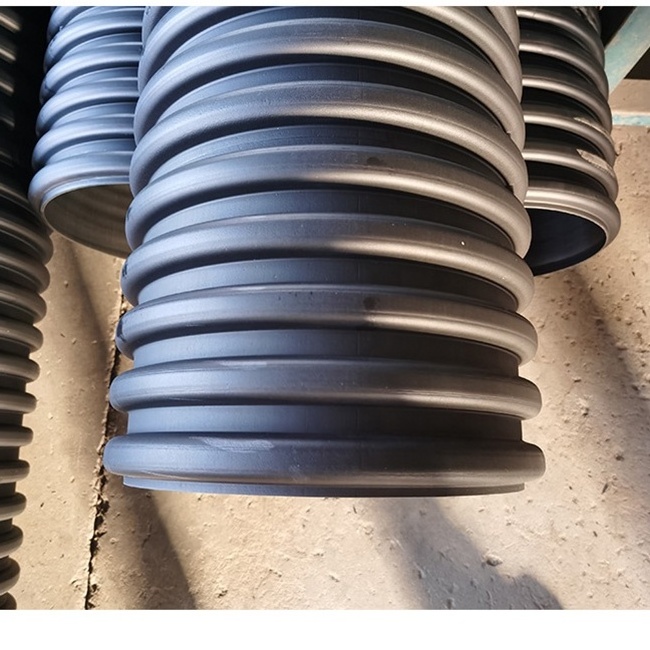 PE drainage pipe dwc hdpe plastic culvert pipe hdpe double wall corrugated pipe