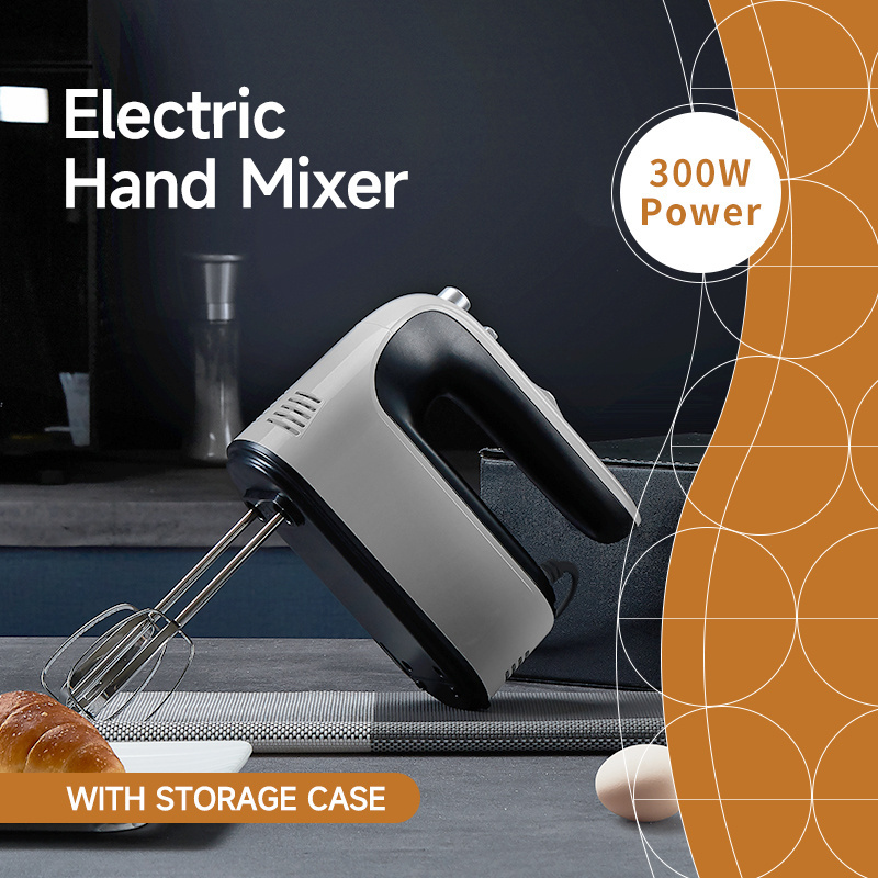 300W Portable Mixer 5-Speed Mini Hand Mixer Food Blender Bakery Machine Home Appliances Electric Cake Mixer