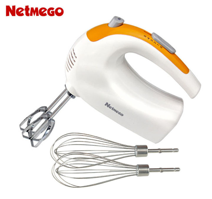 125 Watt Mixing Food Machine 5 Speed Electric Hand Mixer Hand Blender Bakery Cake Machine Butter Beater Wire Whip Dough Hook