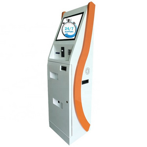 All in one cash exchange terminal touch screen self service ATM machine coin bill acceptor payment kiosk