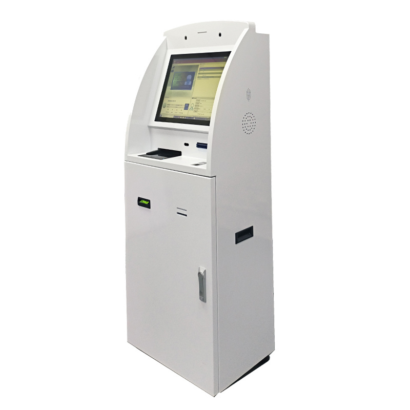 Custom 19Inch Self service Payment Crtly Ncr Atm Pos Coin Bill Kiosk Machine Atm Deposit Cash Dispenser Machine