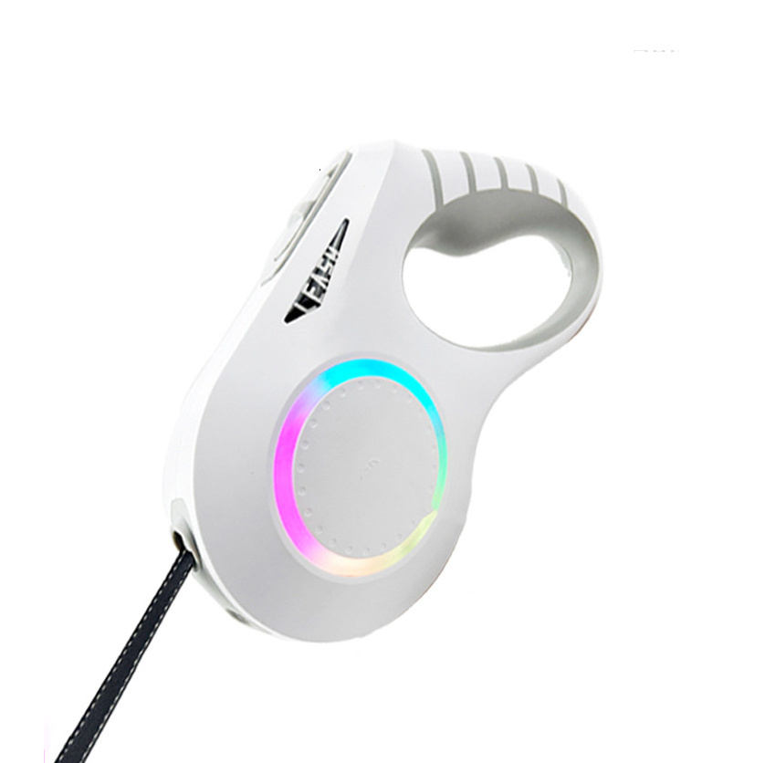 2023 New Design High Quality Waterproof Dog Leash Usb Charger Adjustable Retractable Dog Leash With Bright Led Flashlight