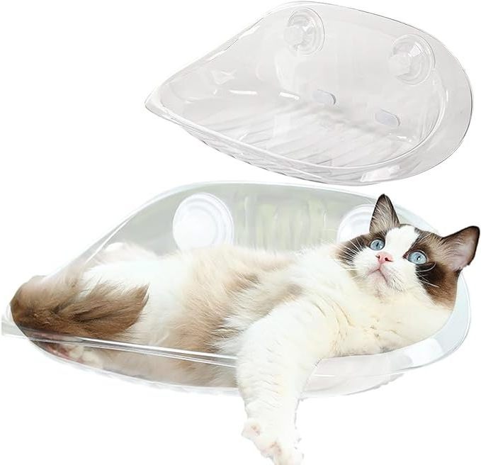 2023 New Design Clear Cordless Cat Window Perch Hammock Bed Cat Shelves And Perches Seat For Wall And Window