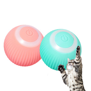 Electric Smart Usb Rechargeable Cat Toy Interactive Automatic Rolling Ball Intelligent Toys for Indoor Cats Game