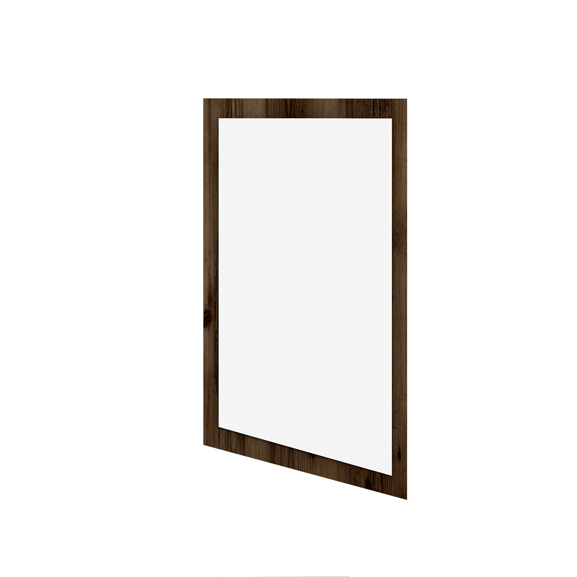 Curve Framed Mirror - Light Walnut Wooden Framed Mirror Custom Design Wooden Mirror Frame in Custom Sizes