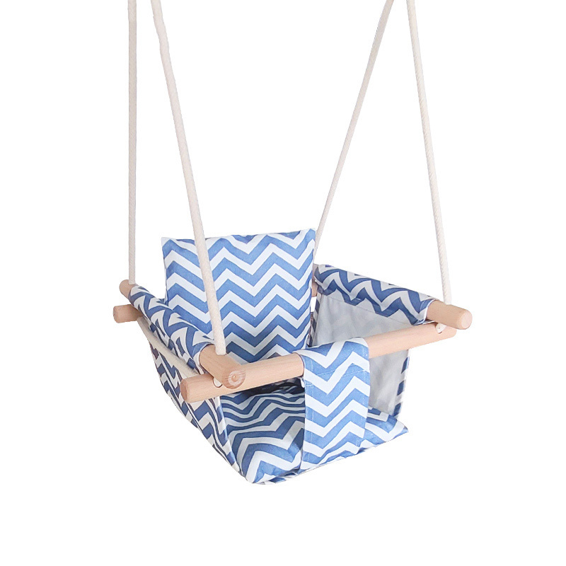 Factory cotton fabric  baby swing indoor and outdoor garden swing