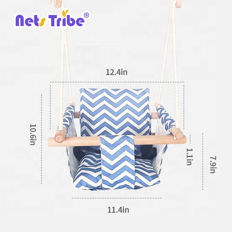 Factory cotton fabric  baby swing indoor and outdoor garden swing