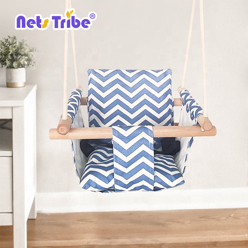 Factory cotton fabric  baby swing indoor and outdoor garden swing