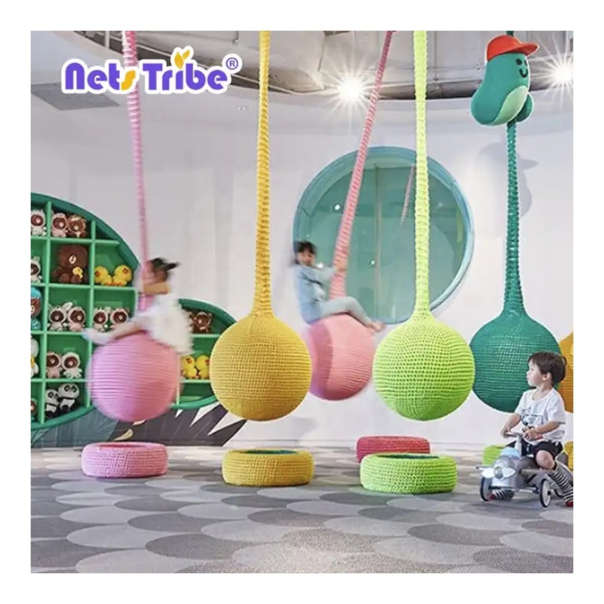 Crochet net swing in a park ball indoor and outdoor playground new playground items