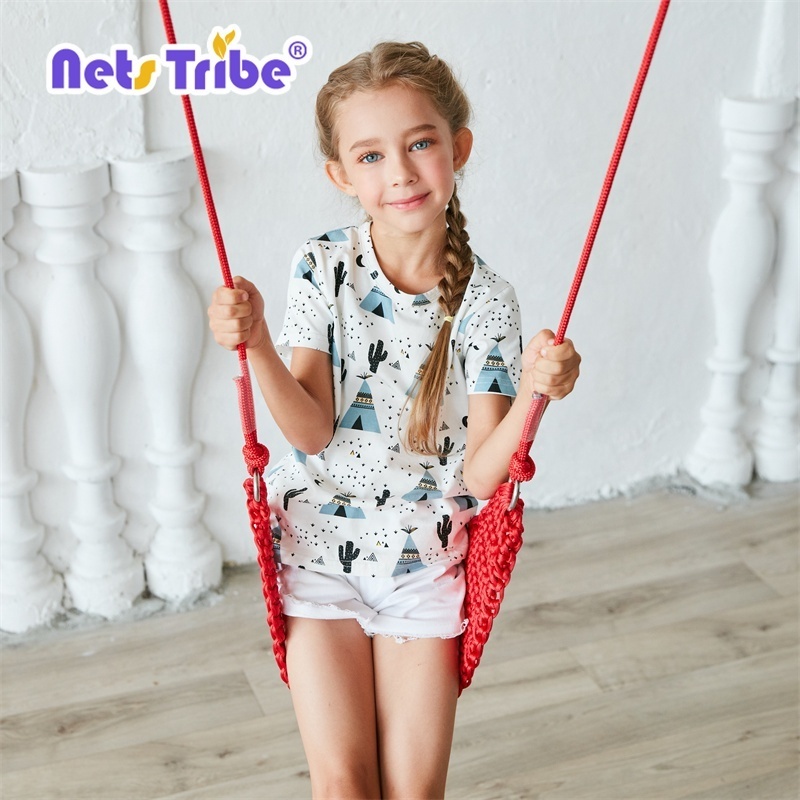 Tree Swings Seat with Adjustable Rope Indoor Outdoor Swing Chair