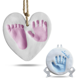 Custom Personalized Newborn Baby Gift DIY Clay Handprint and Footprint Kit