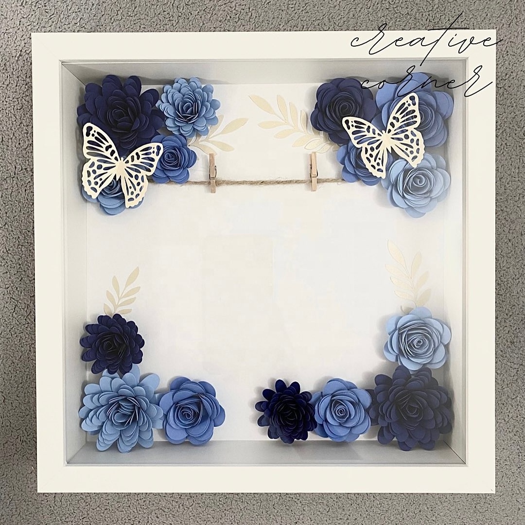 Wholesale 8x8 Shadow Box Picture Frame with Linen Board