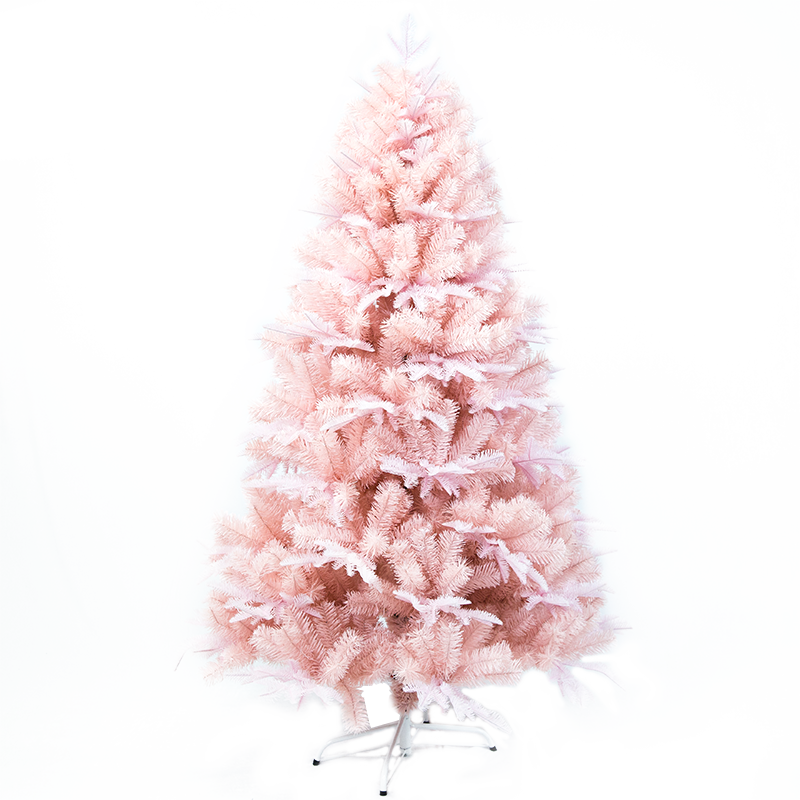 Slim Flocked Slim Singing Simulated Self-Assemble Santa Claus Christmas Tree 7Ft With Warm Lights