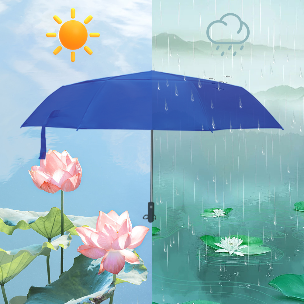 windproof rainy sunny hot selling pet parasol car umbrella with built-in fan and water spray