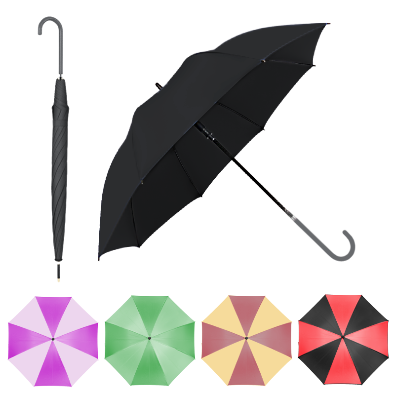 Clear Golf umbrella long handle logo Business gift advertising  wholesale automatic umbrella sunshade