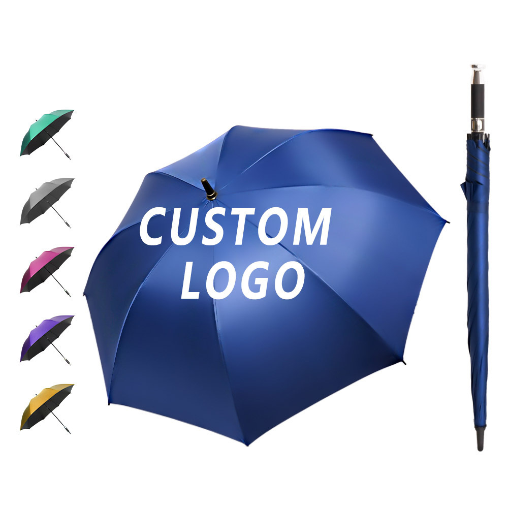 Low Price Automatic Open 47/62/68 Inch Extra Large Umbrella Oversize Double Vented Waterproof Windproof Stick Golf Umbrella