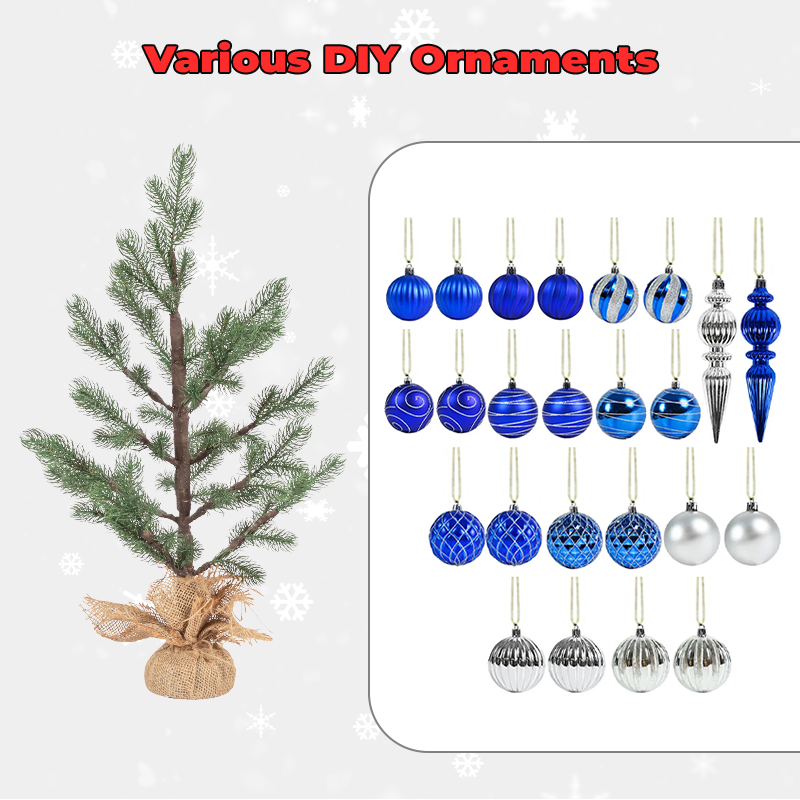 Home Office Holiday And Party Decoration Mini Artificial Small Christmas Tree With PVC Branch Tips