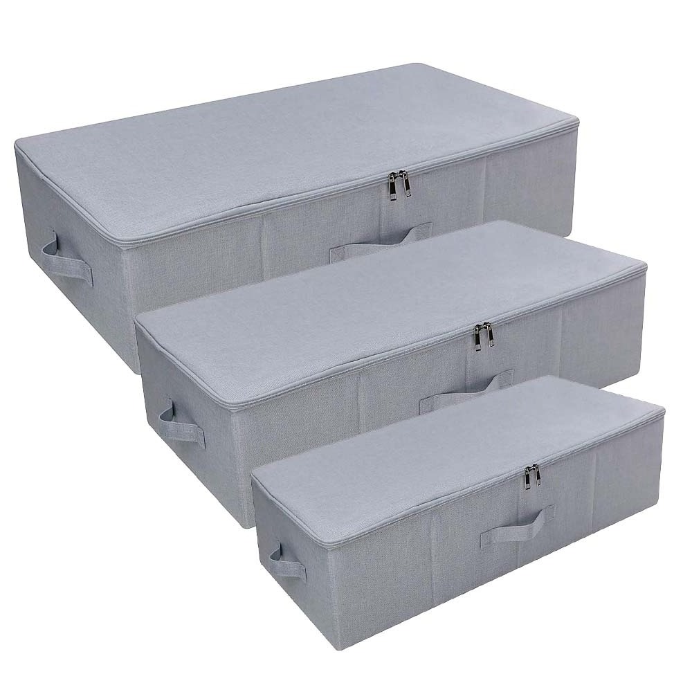 Under Bed Storage Contaniners Bins Large Foldable Large Capacity Fabric Blankets Storage Box Organizer