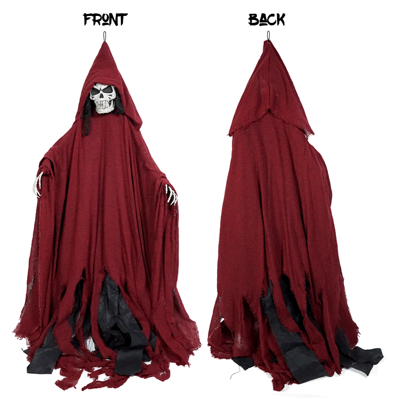 Red Life Size Giant Animated Glow In The Dark Scary Pose able Party Outdoor Supplies Decorations Skeleton For Halloween