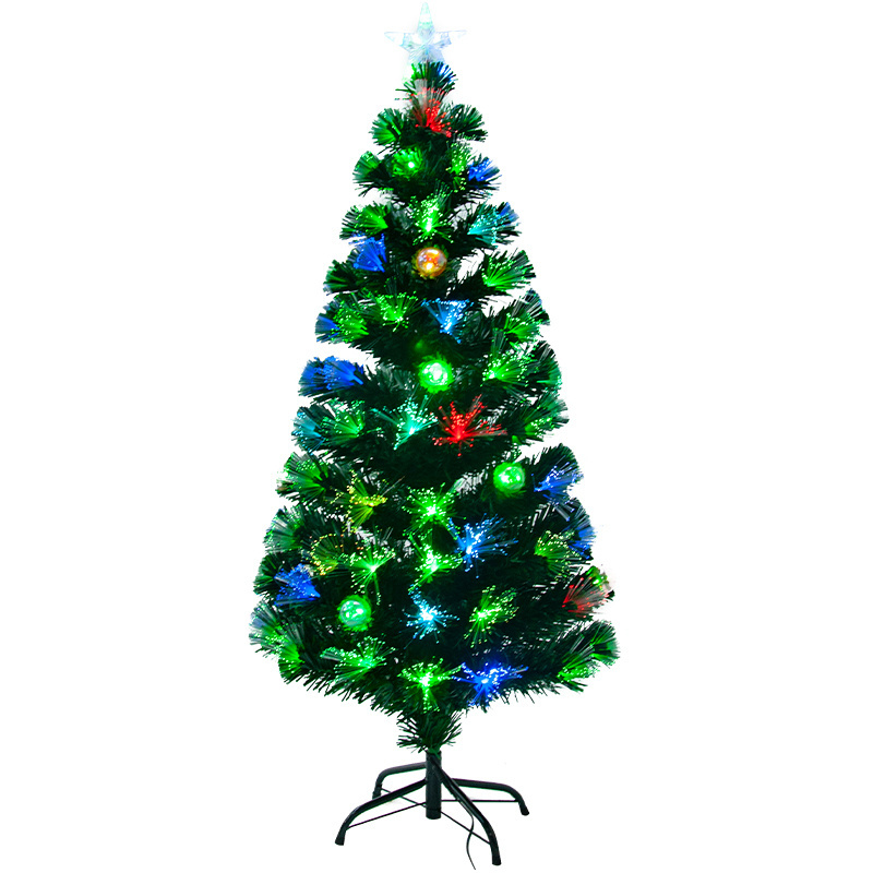 Christmas Glitter Trees XMAS Christmas Cone Tree Fiber Optic Christmas Tree With Umbrella Base