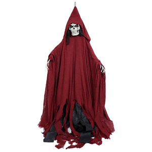 Red Life Size Giant Animated Glow In The Dark Scary Pose able Party Outdoor Supplies Decorations Skeleton For Halloween