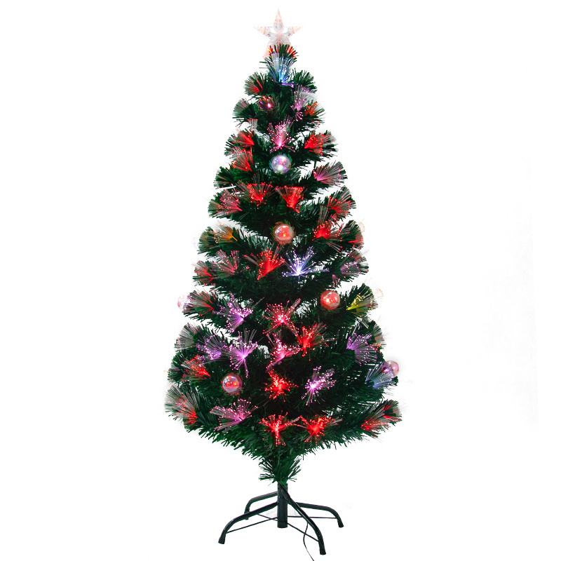 Christmas Glitter Trees XMAS Christmas Cone Tree Fiber Optic Christmas Tree With Umbrella Base