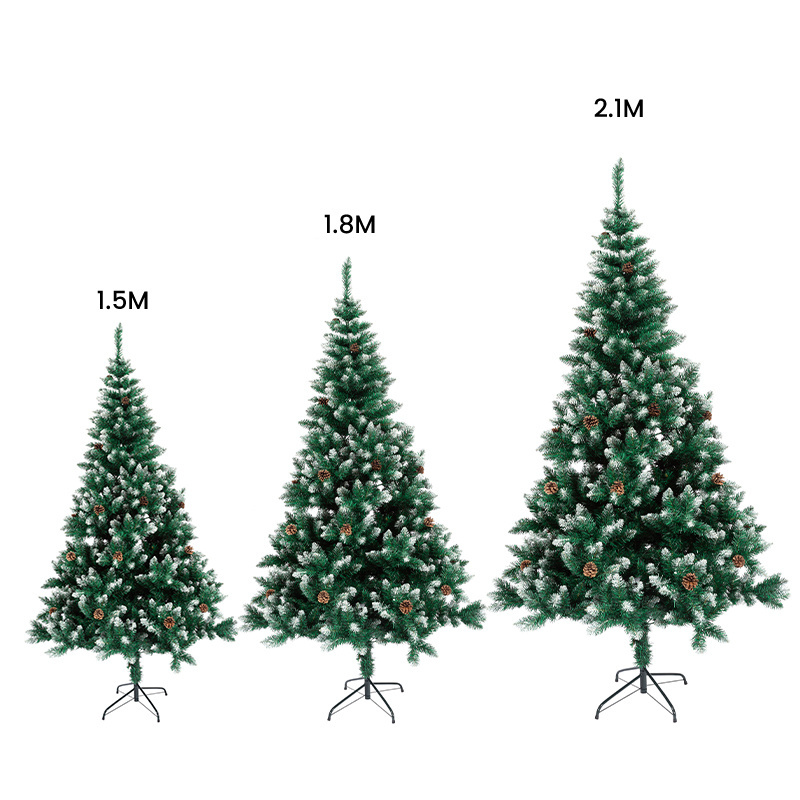 Factory Orange Red Artificial Full Cedar Needle Slim Large Christmas Tree Xmas Tree