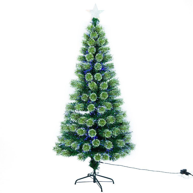 Christmas Glitter Trees XMAS Christmas Cone Tree Fiber Optic Christmas Tree With Umbrella Base