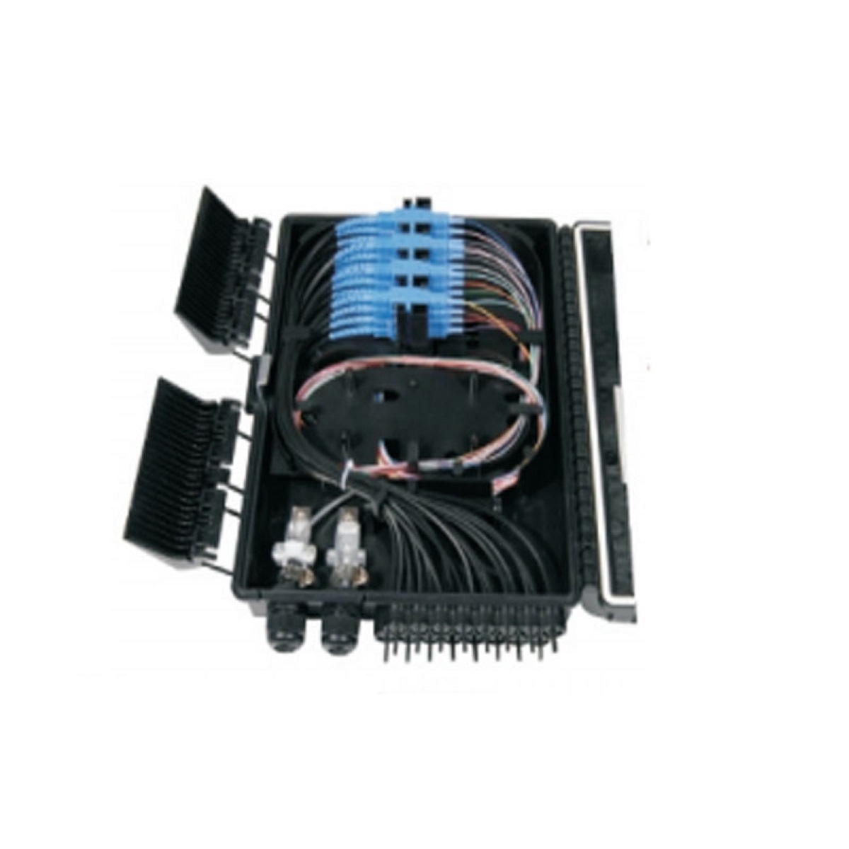 Fiber to Home 8 12 24 Core OEM FTTH Fiber Optic Distribution Box Fiber Optic Splicing Plastic Box Splitter Termination Box