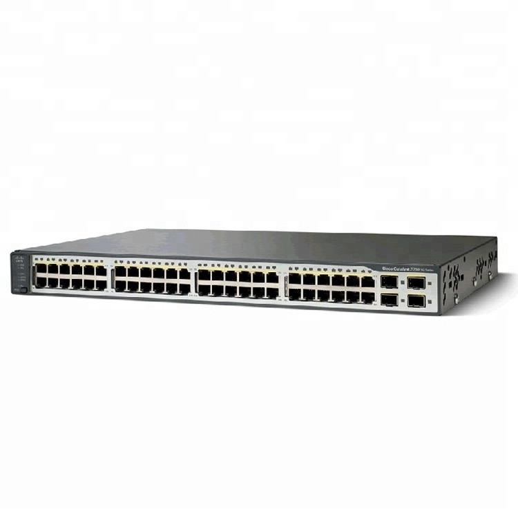 Best Price Cis co Switch 3750V2 48 Port Ethernet Network Switch WS-C3750V2-48TS-S