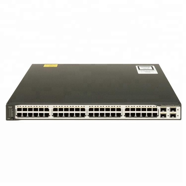 Best Price Cis co Switch 3750V2 48 Port Ethernet Network Switch WS-C3750V2-48TS-S