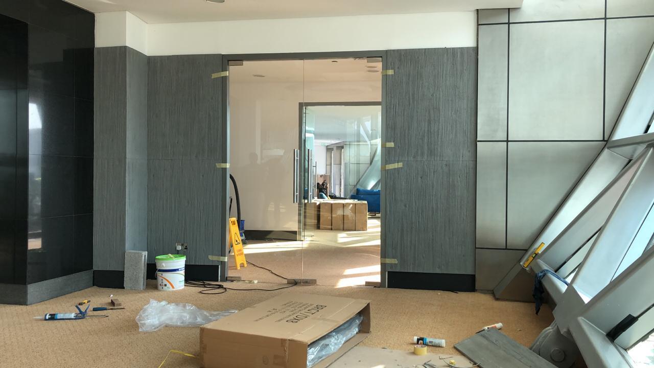 Concrete Texture Polyurethane Wall Panel For Shop Fitting Photo Inspiration