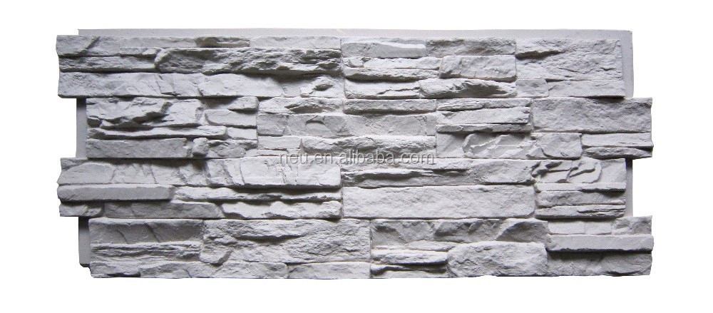 Neu Stone face faux panels for exterior wall cladding and interior wall siding