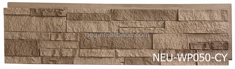 NEU Soundproof Polyurethane Foam Faux Stone Facade Decorative Faux Rock Wall Panel Foam Panel