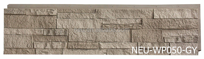 NEU Soundproof Polyurethane Foam Faux Stone Facade Decorative Faux Rock Wall Panel Foam Panel