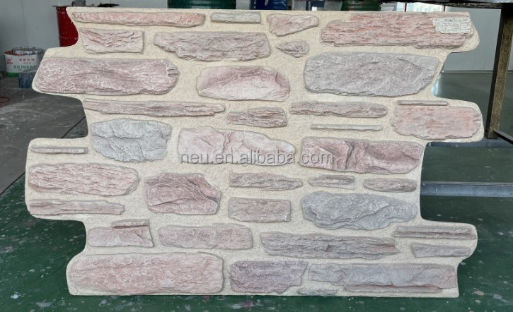 NEU 2024 Light Weight PU Material Like Rock Effect Stone Decorative Wall Cladding Panel Facing Bricks For The Middle East Area