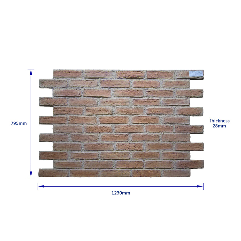 NEU 3D wall panel polyurethane faux brick panel interior and exterior wall decoration