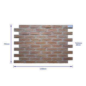 NEU 3D wall panel polyurethane faux brick panel interior and exterior wall decoration