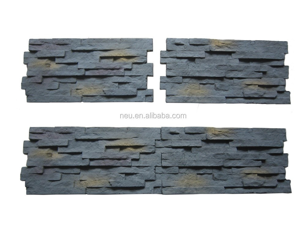 NEU Solid Surface Slab Polyurethane Stone Rock Wall Cladding for House Design Interior Exterior Stone Veneer Faux Stone Panel