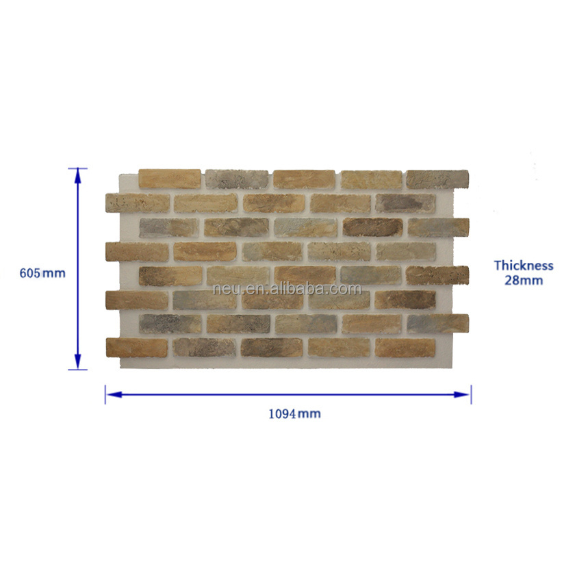 NEU factory water proof stone veneer for building exterior faux stone wall exterior panel rock siding wall panel