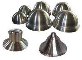 High Precision Precision Sheet Metal Deep Drawing Spinning Cone Stainless Steel Reflector Parts Lampshade