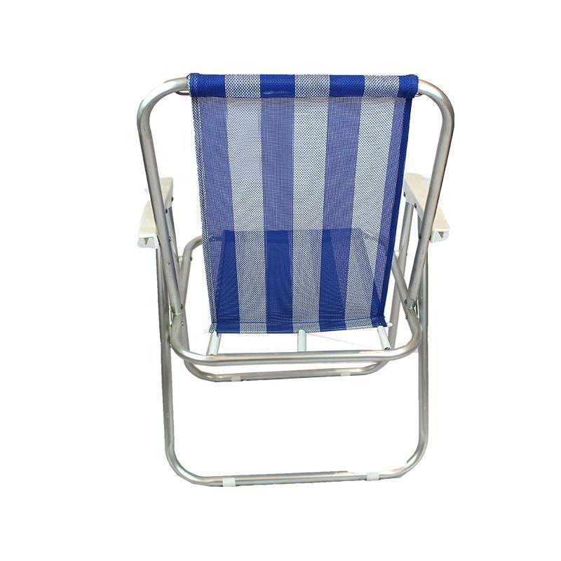 Sillas plegables de playa Cheap Wholesale Outdoor Tall Metal Portable Folding Lightweight Camping Sea Beach Chair for sale