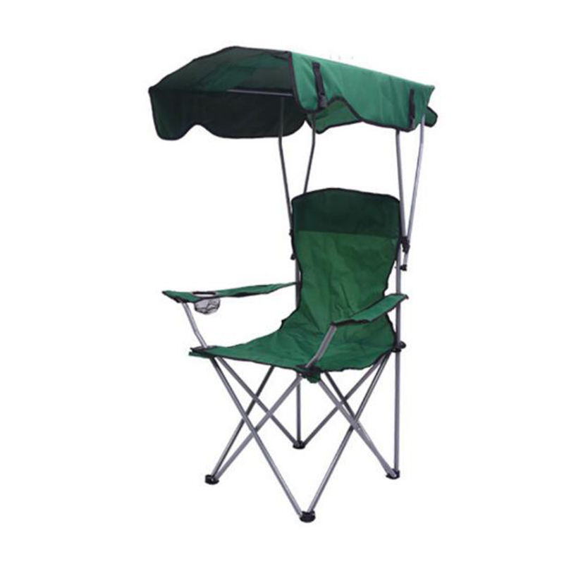 Luxury Design Outdoor Fishing Folding Picnic Camping Beach Chair With Sun Canopy Shade