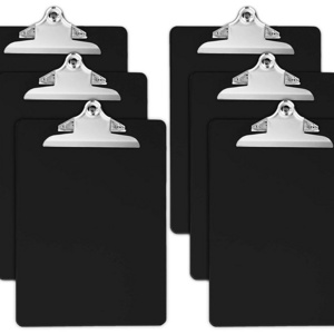 Office Classroom School Stationery Accessories Heavy Duty Metal High Profile Butterfly Clip A4 Plastic Clipboard