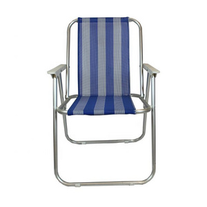 Sillas plegables de playa Cheap Wholesale Outdoor Tall Metal Portable Folding Lightweight Camping Sea Beach Chair for sale