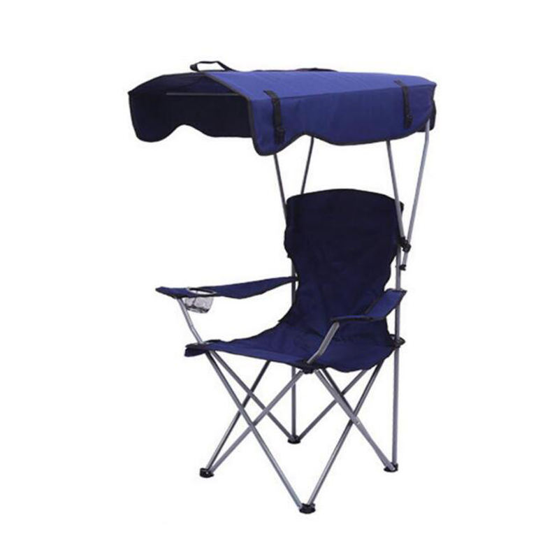 Luxury Design Outdoor Fishing Folding Picnic Camping Beach Chair With Sun Canopy Shade