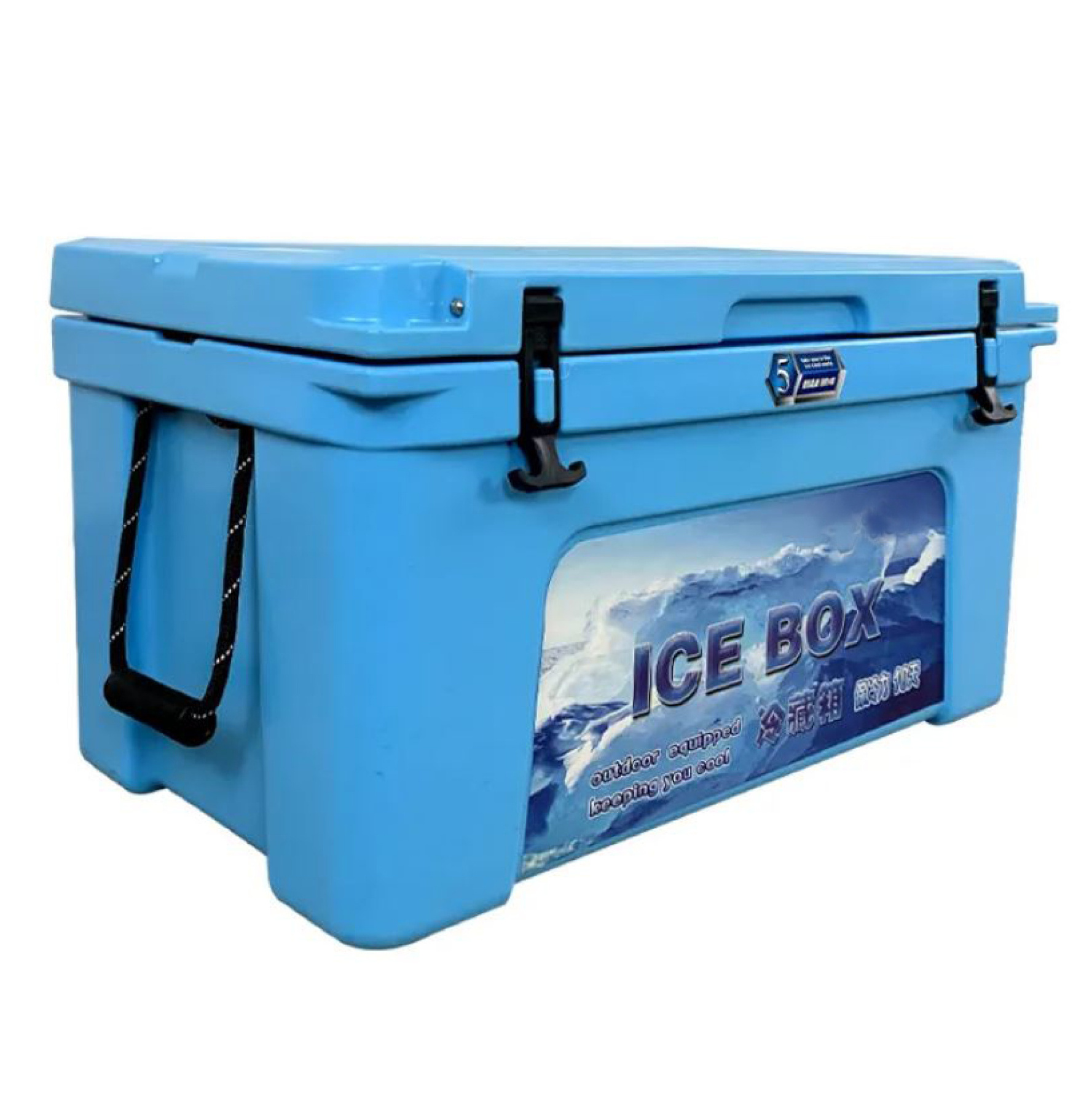 New 60L Design Hard Cooler Box Igloo Rotomolded Commercial Cool Box 65L Insulated Ice Chest Food Picnic Customizable Pattern